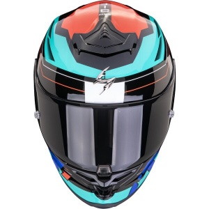 Casca integrala sport SCORPION EXO-R1 EVO AIR BLAZE L Negru/Albastru/Rosu - Img 2