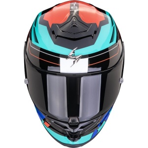 Casca integrala sport SCORPION EXO-R1 EVO AIR BLAZE L Negru/Albastru/Rosu - Img 5