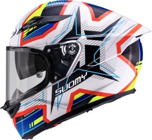 Casca integrala SUOMY STELLAR 2 BLACKSTAR WHT/BLUE ECE 22.06 - Img 8