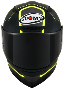 Casca integrala SUOMY TRACK-1 NINETY SEVEN MATT GUN METAL YELLOW ECE 22.06 - Img 2