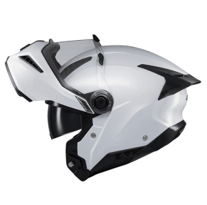 Casca modulabila (flip-up) Axxis GhostFighter SV A0 alb lucios (ochelari soare integrati) Pinlock Ready – tip viziera: MT-V-36