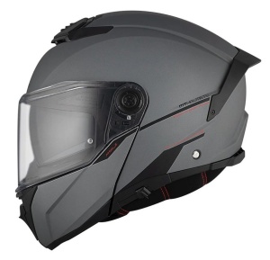 Casca modulabila MT Atom 2 SV A2 titanium mat (ochelari soare integrati) Pinlock Ready - tip viziera: MT-V-35 - Img 2