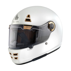 Casca moto integrala MT Jarama Alb Lucios