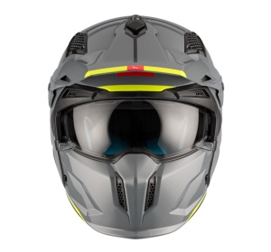 Casca MT Streetfighter SV S A22 gri lucios (ochelari soare integrati) - masca (protectie) barbie si cozoroc detasabile - omologare noua ECE 22.06 - Img 3