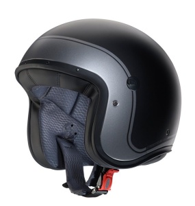 Casca open face (jet) Caberg model Freeride X Imola D5 negru/gun metal (titanium) mat (fibra de sticla) - Img 2