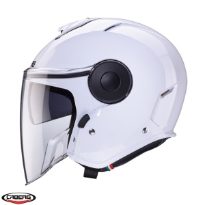 Casca open face (jet) Caberg model Soho SV A1 alb lucios - Img 3