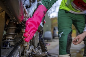 Deep scrubber gloves MUC-OFF 20404 pink S - Img 3