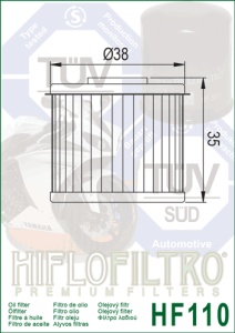 Filtru de ulei HIFLOFILTRO HF110 - Img 2