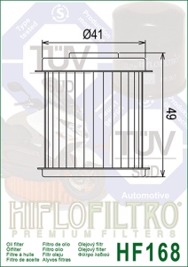 Filtru de ulei HIFLOFILTRO HF168 - Img 2