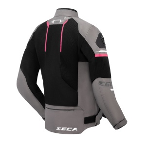 Geaca moto dama SECA AIRFLOW III NEGRU/FUCHSIA - Img 2