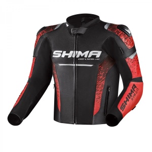 Geaca moto din piele SHIMA STR 2.0 RED