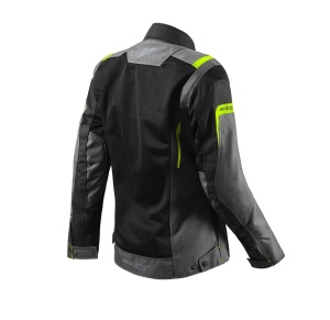 Geaca moto femei Seventy model SD-JT68 Sahara gri/galben fluor - Img 5