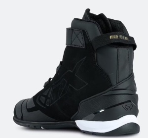 Ghete moto Roadster femei All Season Ixon model Bull 2 WP LS culoare: negru/alb/auriu (100% waterproof) - Img 3