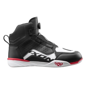 Ghete moto Urban/Roadster barbati All Season Ixon model Vyper WP MS culoare: negru/alb/rosu (100% waterproof) - Img 2