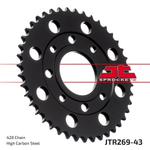 Kit de lant D.I.D Chain - Argintiu chain 428 VX, X-ring (X, NX, QX, XS), CHK front sprocket JT, CHK rear sprocket JT pentru HONDA CG 125 2002-2005 - Img 6
