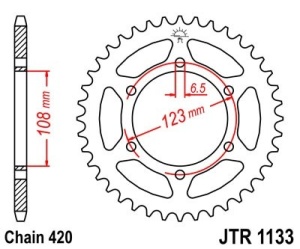 Kit de lant D.I.D Chain - Auriu chain 420 NZ, Non-sealed, CHK front sprocket JT, CHK rear sprocket JT pentru DERBI GPR 50 Nude 2006-2012 - Img 5