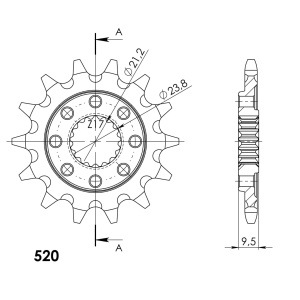 Kit de lant D.I.D Chain - Auriu chain 520 ERT, Non-sealed, CHK front sprocket SUPERSPROX, CHK rear sprocket SUPERSPROX pentru HONDA CR 250 R 1988-1989 - Img 3