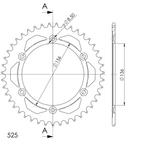 Kit de lant D.I.D Chain - Auriu chain 525 VX, X-ring (X, NX, QX, XS), CHK front sprocket JT, CHK rear sprocket SUPERSPROX pentru SUZUKI XF 650 Freewind 1997-2002 - Img 5
