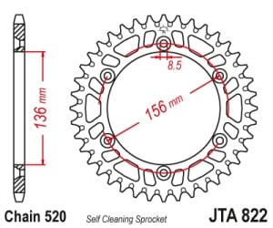 Kit de lant D.I.D Chain - Auriu lant 520 VX, X-Ring, pinion fata JT, aluminiu foaie spate JT pentru HUSQVARNA WR 300 2011-2012 - Img 5