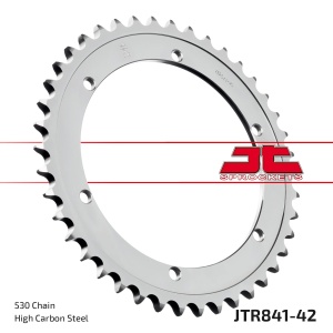 Kit de lant EK - Argintiu chain 530 DEX, X-ring (X, NX, QX, XS), CHK front sprocket SUPERSPROX, CHK rear sprocket JT pentru YAMAHA SR 500 1979-1990 - Img 5