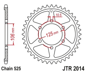 Kit de lant EK - Argintiu lant 525 SRO, O-ring, pinion fata JT cauciucat, foaie spate JT pentru TRIUMPH Street Triple 765 / R / RS 2023 - Img 5