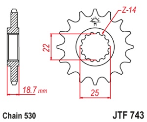 Kit de lant EK - Auriu chain 530 ZVX, X-ring (X, NX, QX, XS), CHK front sprocket JT, CHK rear sprocket JT pentru DUCATI Multistrada 1260 Enduro 2019-2020 - Img 3