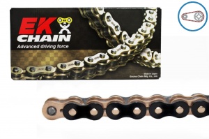 Kit de lant EK - Negru lant 520 MVXZ, X-Ring, pinion fata JT, foaie spate JT pentru HUSQVARNA TC 610 1999-2000 - Img 1