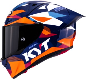 KYT R1R CARBON DIAMOND BLUE ORANGE - Img 8