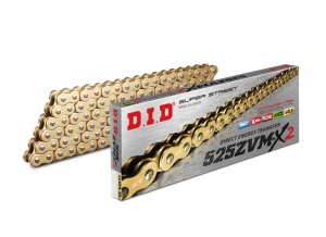 Lant ZVM-X series X-Ring D.I.D Chain 525ZVM-X2 118 zale Gold/Gold
