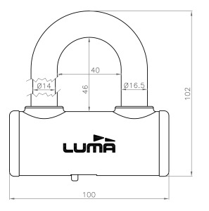 Lock LUMA ESCUDO PROCOMBI HOAPROG portocaliu - Img 2