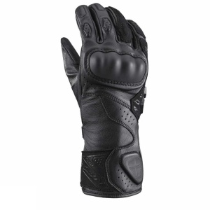 Manusi femei Racing vara piele Ixon model Thund LS culoare: negru - degete tactile