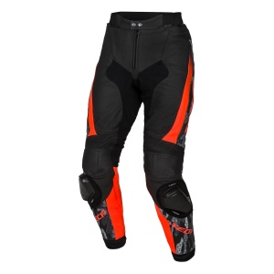 Pantaloni moto din piele SECA SRS II BLACK RED