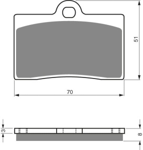 Placute de frana Goldfren 064 AD