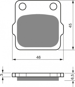 Placute de frana GOLDFREN 077 AD