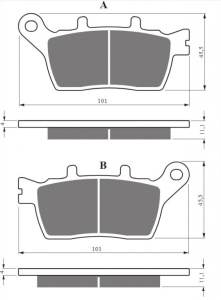 Placute de frana GOLDFREN 424 S3