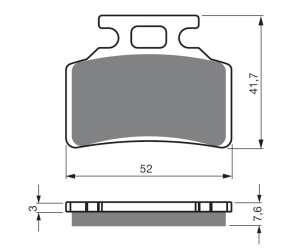 Placute de frana GOLDFREN 449 AD