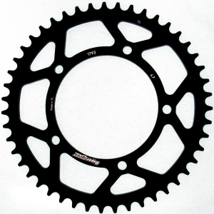 Rear ALU sprocket SUPERSPROX RAL-1793:47-BLK Negru 47T, 520