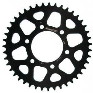 Rear ALU sprocket SUPERSPROX RAL-478:43-BLK Negru 43T, 520