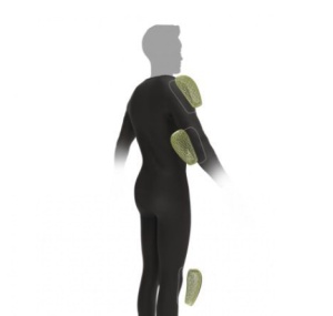 Set protectii umeri/coate/genunchi omologate Ixon model FANOM SEKA 1 (Level 1) – culoare: khaki (Unisex) - Img 2