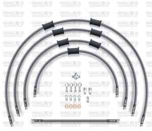 STANDARD Front brake hose kit Venhill POWERHOSEPLUS SUZ-11003FS (5 conducte in kit) Clear hoses, stainless steel fittings