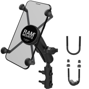 Suport telefon cu prindere rezervor frana si ambreiaj RAM Mount X-GRIP