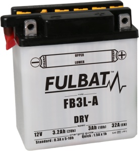 Baterie conventionala FULBAT FB3L-A (YB3L-A) include electrolit - Img 1