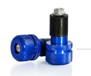 Capete de ghidon moto 18-20mm albastru MOTION STUFF