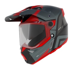 Casca adventure/touring/off road Axxis model Wolf DS Hydra B5 rosu mat - tip viziera: MT-V-20