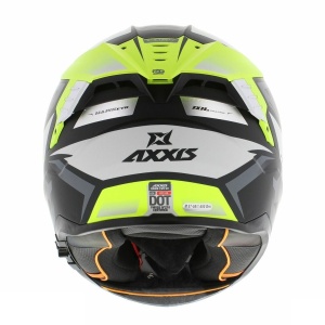 Casca integrala Axxis Hawk SV Judge B3 galben fluor mat negru mat (ochelari soare integrati) - tip viziera: MT-V-31 - Img 4