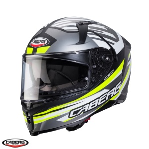 Casca integrala Caberg Avalon X SV Kira L6 negru/gri/galben fluor