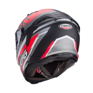 Casca integrala Caberg model Avalon X SV Kira L7 negru/gri/rosu fluor mat Pinlock ready - Img 6