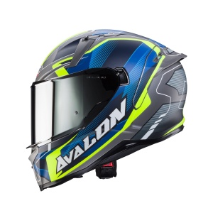 Casca integrala Caberg model Avalon X SV Optic L8 gri/albastru/galben fluor mat Pinlock ready - Img 5