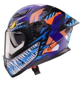 Casca integrala Caberg model Drift Evo II SV Nobo R5 negru/rosu/albastru/mov mat Pinlock ready - lentila Pinlock inclusa