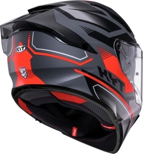 Casca integrala KYT R2R PARSEC MATT GREY/RED ECE 22.06 - Img 4